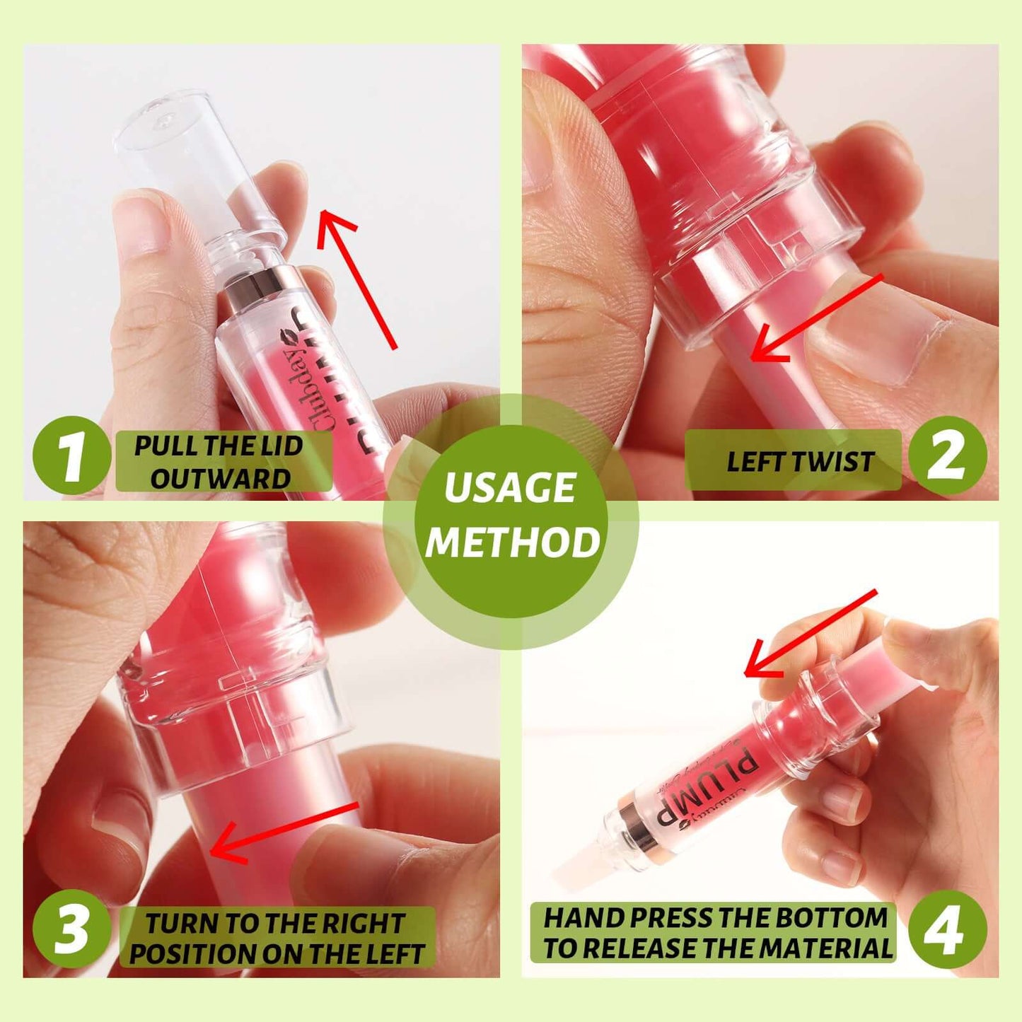 Nourishing Moisturizing Mirror Lip Gloss Water Light Full Lips Syringe