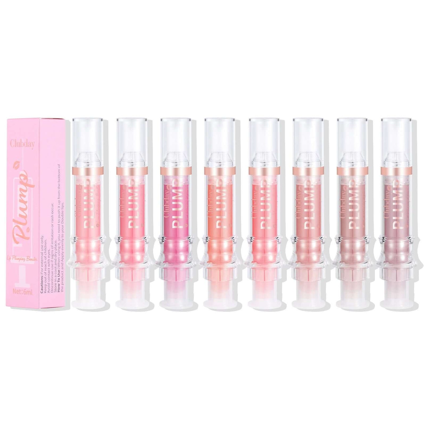 Nourishing Moisturizing Mirror Lip Gloss Water Light Full Lips Syringe