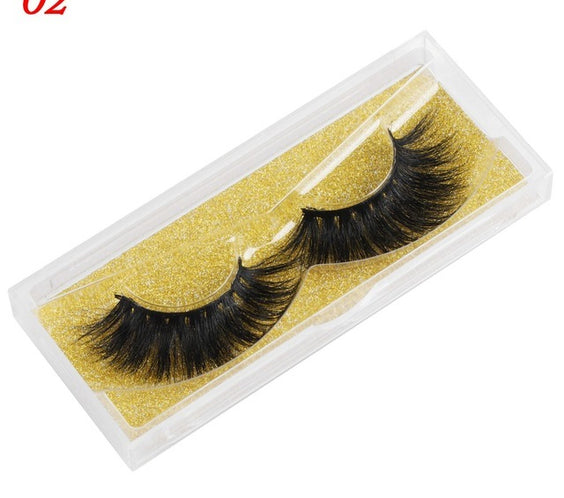 Mink Eyelashes 25mm Wispy Fluffy Fake Lashes