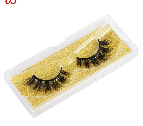 Mink Eyelashes 25mm Wispy Fluffy Fake Lashes
