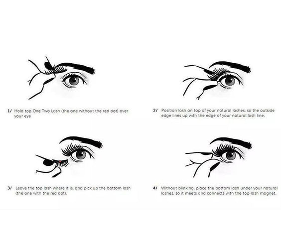 Compatible with Apple, 2021 New False Eyelashes 6D Magnetic Eye Lashes Double Magnet Fake EyeLashes Hand Made Strip Lashes cilios posticos