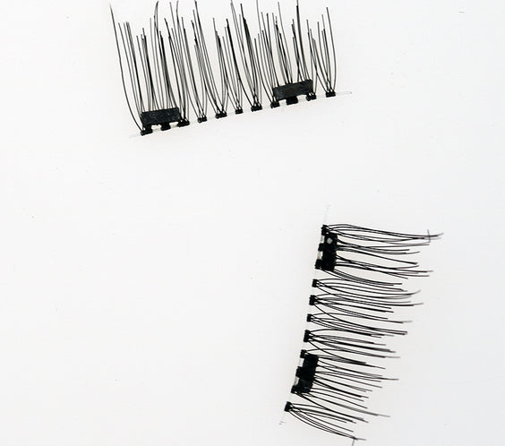 Compatible with Apple, 2021 New False Eyelashes 6D Magnetic Eye Lashes Double Magnet Fake EyeLashes Hand Made Strip Lashes cilios posticos