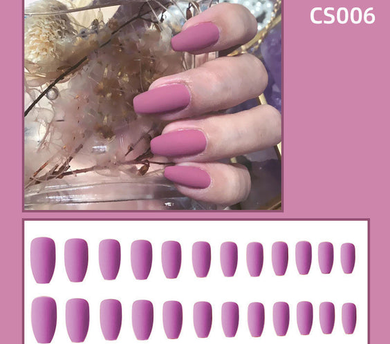 Fake Nails Wear Nails Autumn And Winter Frosted Personality Waterproof Ballet Nails