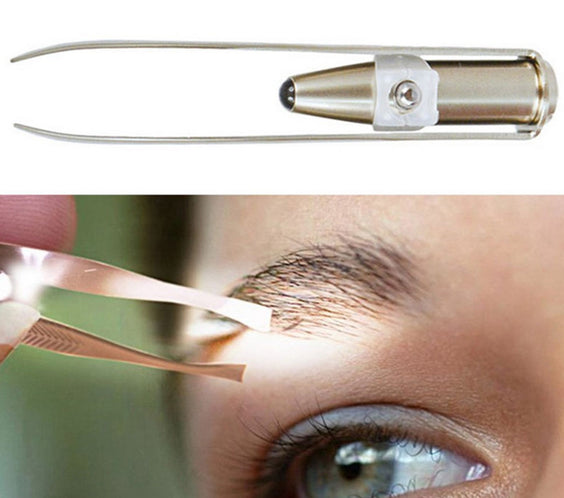 Visual Eyebrow Clip With Light For Trimming Eyebrows And Plucking Clip