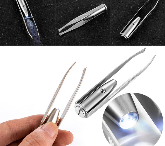 Visual Eyebrow Clip With Light For Trimming Eyebrows And Plucking Clip