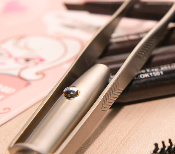 Visual Eyebrow Clip With Light For Trimming Eyebrows And Plucking Clip