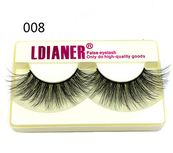 Mink Eyelashes 25mm Wispy Fluffy Fake Lashes