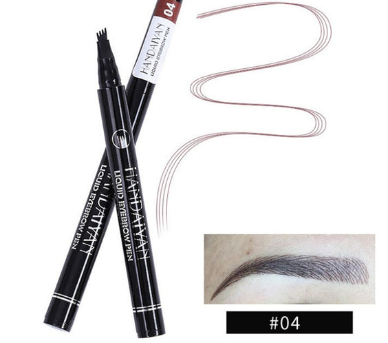 Microblading Eyebrow Pencil Waterproof Fork Tip Tattoo Pen Tinted Fine Sketch Eye Brow Pencils Long Lasting Eyebrows
