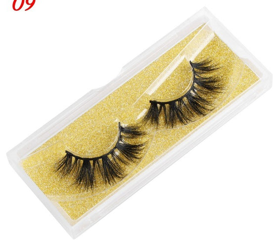 Mink Eyelashes 25mm Wispy Fluffy Fake Lashes