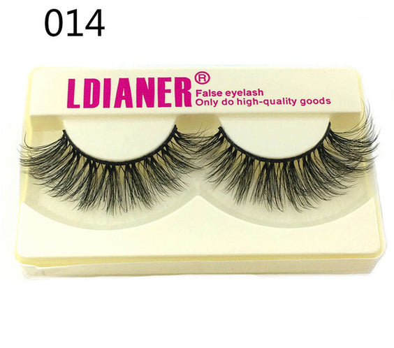 Mink Eyelashes 25mm Wispy Fluffy Fake Lashes
