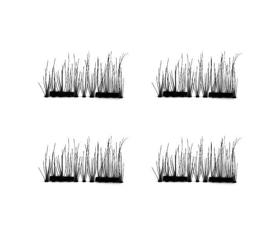 Compatible with Apple, 2021 New False Eyelashes 6D Magnetic Eye Lashes Double Magnet Fake EyeLashes Hand Made Strip Lashes cilios posticos