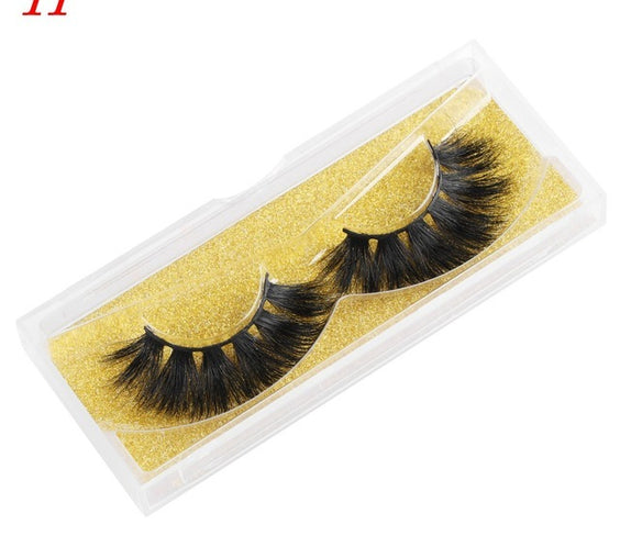 Mink Eyelashes 25mm Wispy Fluffy Fake Lashes