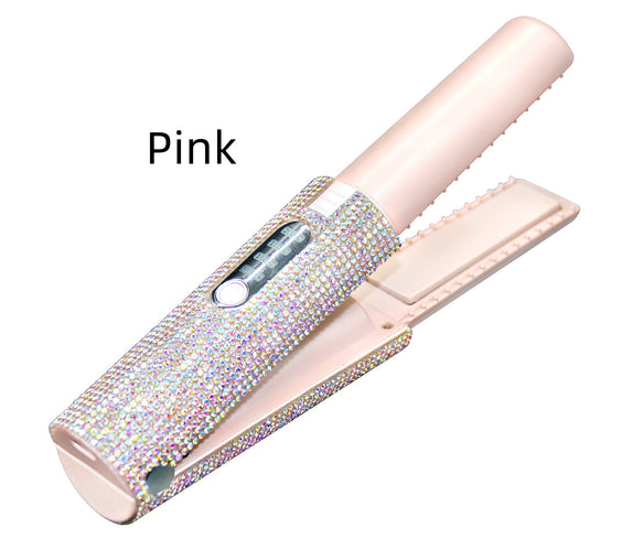 2-In-1 Electric USB Hair Straightening Brush Straightener Brush Multifunctional Comb Straightening Styler Hair Curler
