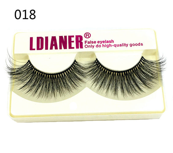 Mink Eyelashes 25mm Wispy Fluffy Fake Lashes