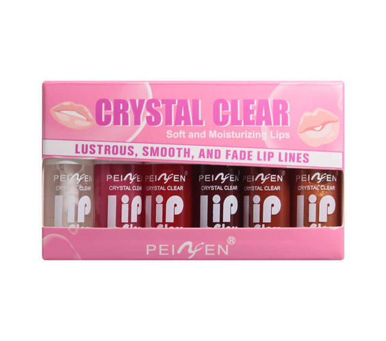 Fat Lip Lacquer 6 PCs Set Box Mirror Moisturizing Full Lips