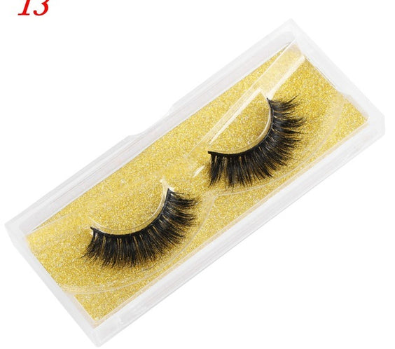 Mink Eyelashes 25mm Wispy Fluffy Fake Lashes