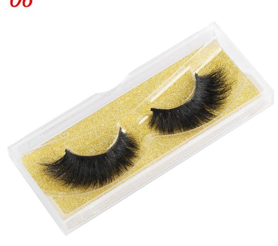 Mink Eyelashes 25mm Wispy Fluffy Fake Lashes
