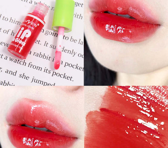 Fat Lip Lacquer 6 PCs Set Box Mirror Moisturizing Full Lips