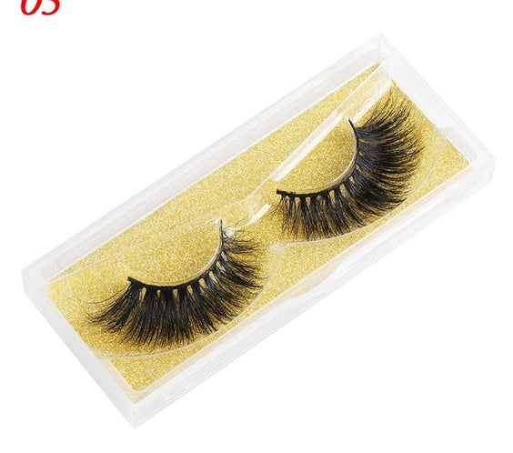Mink Eyelashes 25mm Wispy Fluffy Fake Lashes