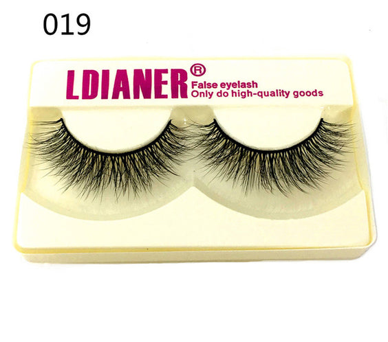 Mink Eyelashes 25mm Wispy Fluffy Fake Lashes