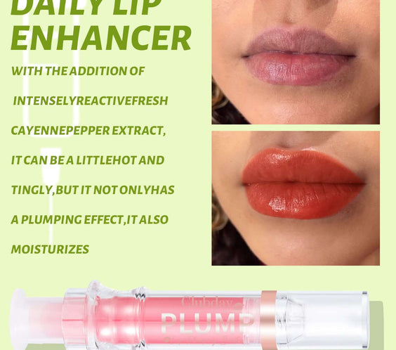 Nourishing Moisturizing Mirror Lip Gloss Water Light Full Lips Syringe