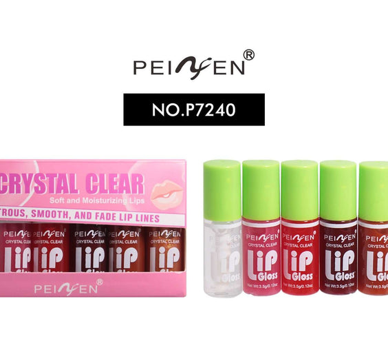 Fat Lip Lacquer 6 PCs Set Box Mirror Moisturizing Full Lips