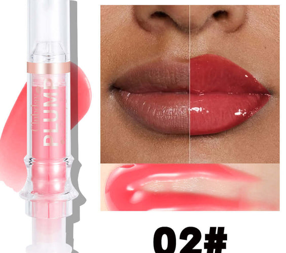 Nourishing Moisturizing Mirror Lip Gloss Water Light Full Lips Syringe