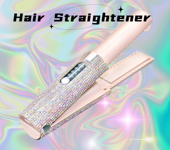 2-In-1 Electric USB Hair Straightening Brush Straightener Brush Multifunctional Comb Straightening Styler Hair Curler