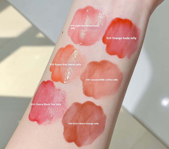 Moisturizing Mushroom-shaped Haircut Mirror Lip Lacquer Water Light Full Lips Moisturizing