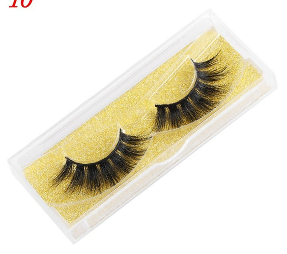 Mink Eyelashes 25mm Wispy Fluffy Fake Lashes