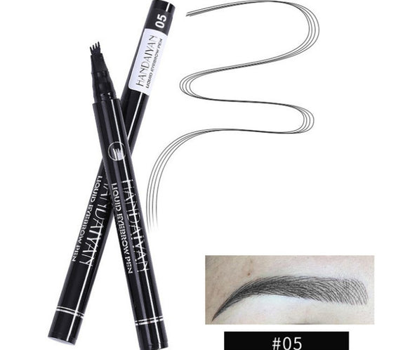 Microblading Eyebrow Pencil Waterproof Fork Tip Tattoo Pen Tinted Fine Sketch Eye Brow Pencils Long Lasting Eyebrows
