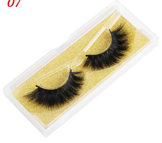 Mink Eyelashes 25mm Wispy Fluffy Fake Lashes