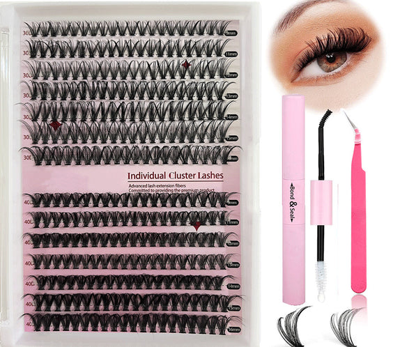 DIY Cluster Lashes Mixed Package False Eyelashes