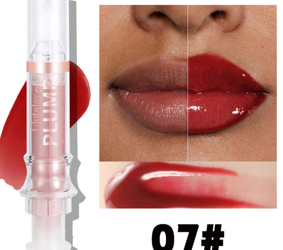 Nourishing Moisturizing Mirror Lip Gloss Water Light Full Lips Syringe
