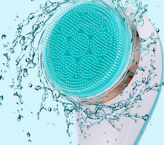 Electric Bath Brush Silicone Back Scrubber USB Rechargeable 2 Speeds Rotating Shower Brush Spa Waterproof Body Cleaning Brush