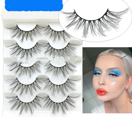 Curled Messy Cross Sparse Mixed Blood Super Fairy Lashes
