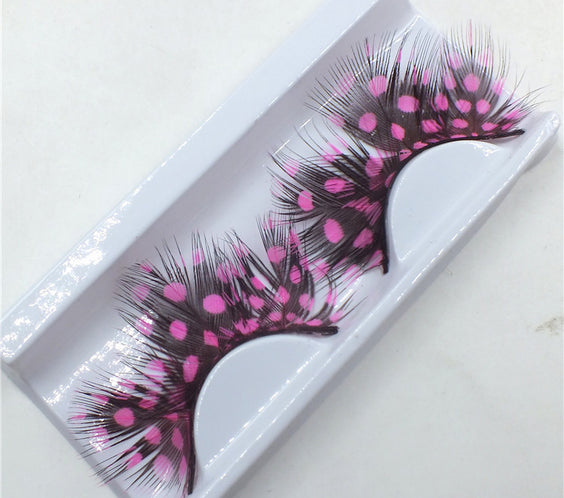 Two-color Color Matching Feather Eye Lashes