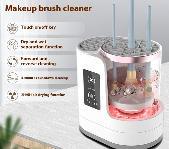 Electric Makeup Brush Cleaner Rechargeable Makeup Brushes Cleaning Tool Automatic Makeup Brush Cleaning Stand Device